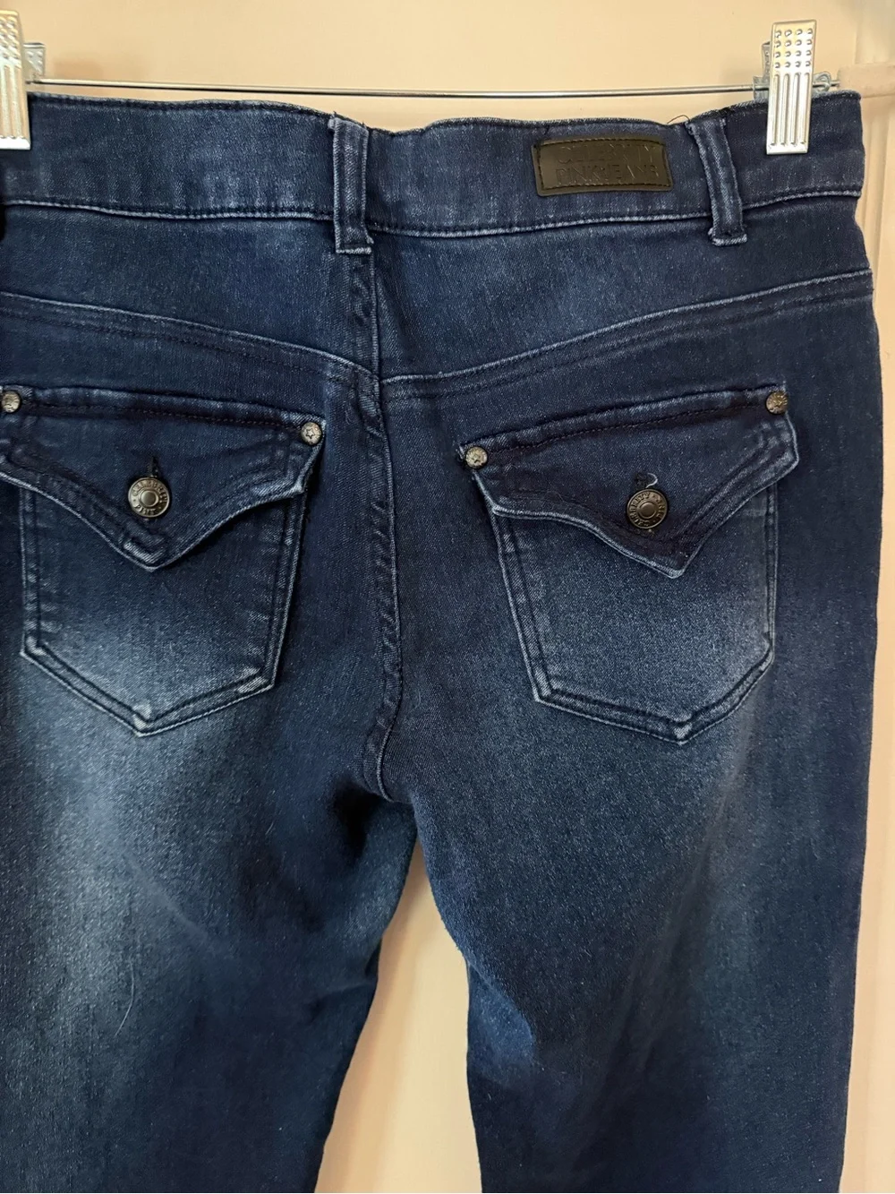 Celebrity Pink Dark Indigo Straight flare Leg Jeans